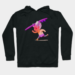 Eager surfer boy Hoodie